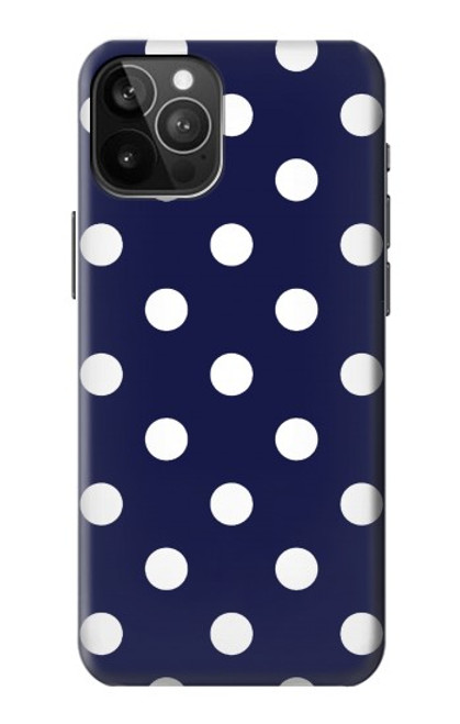 S3533 ブルーの水玉 Blue Polka Dot iPhone 12 Pro Max バックケース、フリップケース・カバー