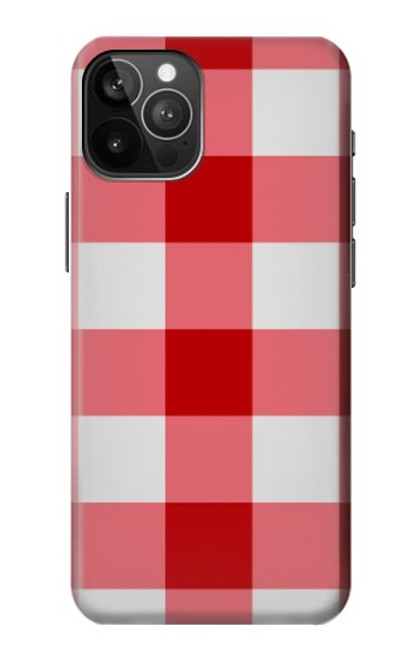 S3535 レッドギンガム Red Gingham iPhone 12 Pro Max バックケース、フリップケース・カバー