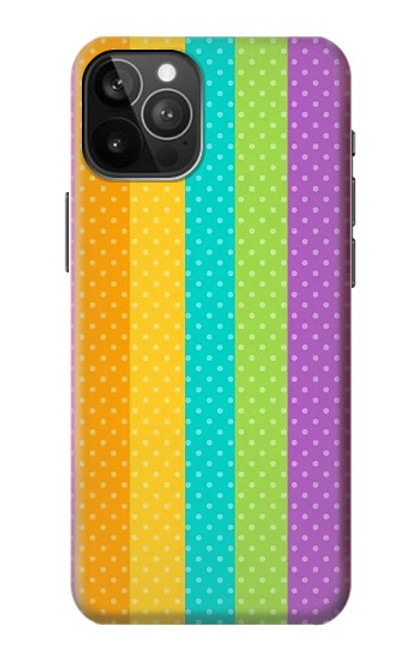 S3678 カラフルなレインボーバーティカル Colorful Rainbow Vertical iPhone 12 Pro Max バックケース、フリップケース・カバー