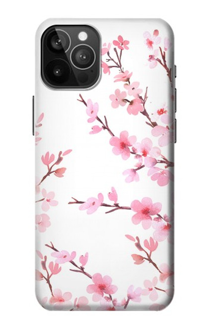 S3707 ピンクの桜の春の花 Pink Cherry Blossom Spring Flower iPhone 12 Pro Max バックケース、フリップケース・カバー