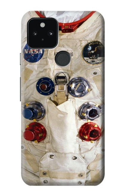 S2639 ニール・アームストロングホワイト宇宙飛行士の宇宙服 Neil Armstrong White Astronaut Space Suit Google Pixel 5 バックケース、フリップケース・カバー