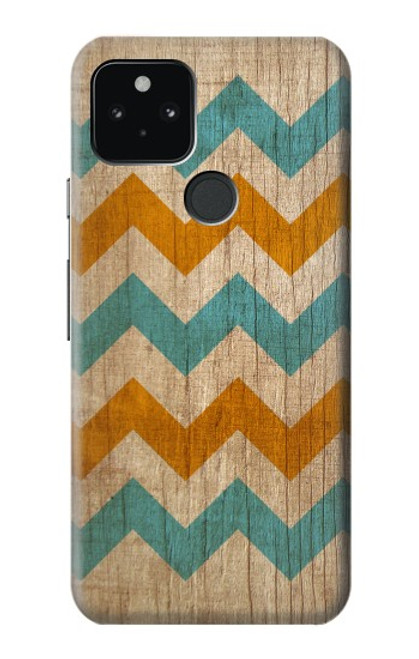 S3033 ヴィヴィッドシェブロングラフィック Vintage Wood Chevron Graphic Printed Google Pixel 5 バックケース、フリップケース・カバー