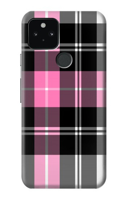 S3091 ピンクの模様のパターン Pink Plaid Pattern Google Pixel 5 バックケース、フリップケース・カバー