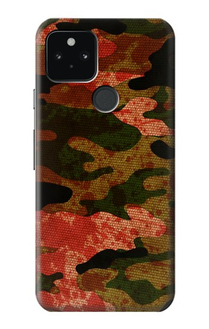 S3393 カモフラージュ 血液 Camouflage Blood Splatter Google Pixel 5 バックケース、フリップケース・カバー