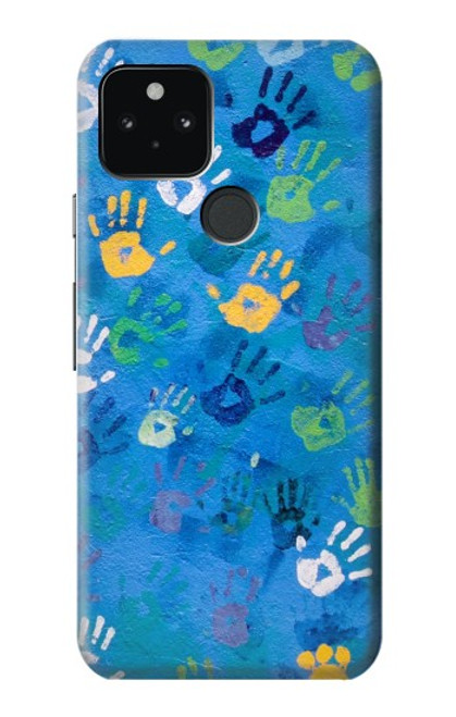 S3403 ハンドプリント Hand Print Google Pixel 5 バックケース、フリップケース・カバー