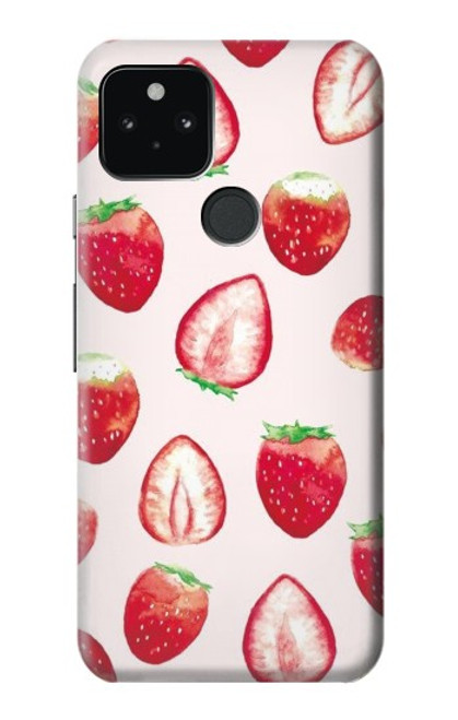 S3481 イチゴ Strawberry Google Pixel 5 バックケース、フリップケース・カバー