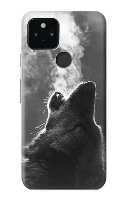 S3505 オオカミ Wolf Howling Google Pixel 5 バックケース、フリップケース・カバー