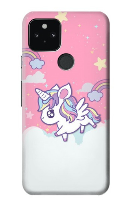 S3518 ユニコーン漫画 Unicorn Cartoon Google Pixel 5 バックケース、フリップケース・カバー