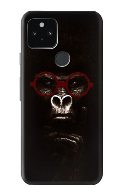 S3529 思考ゴリラ Thinking Gorilla Google Pixel 5 バックケース、フリップケース・カバー