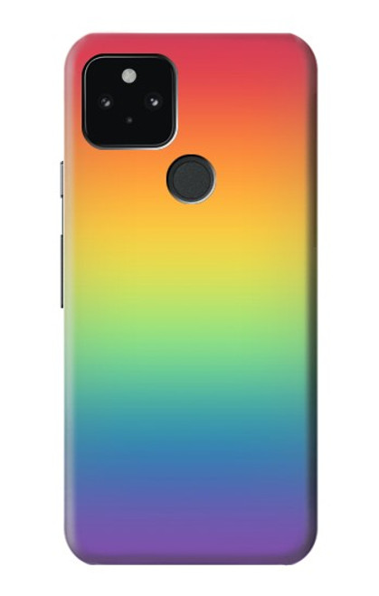 S3698 LGBTグラデーションプライドフラグ LGBT Gradient Pride Flag Google Pixel 5 バックケース、フリップケース・カバー