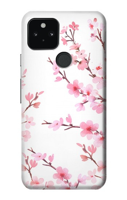 S3707 ピンクの桜の春の花 Pink Cherry Blossom Spring Flower Google Pixel 5 バックケース、フリップケース・カバー