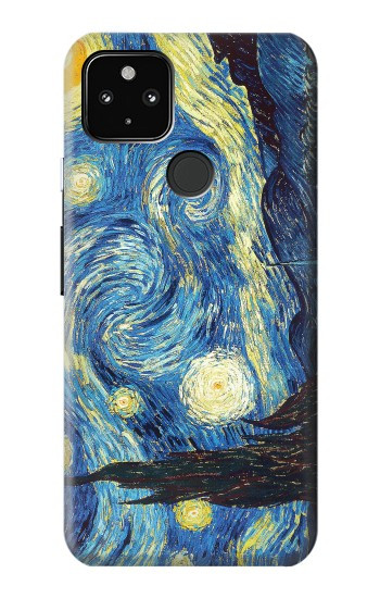 S0213 フィンセント・ファン・ゴッホ 星月夜 Van Gogh Starry Nights Google Pixel 4a 5G バックケース、フリップケース・カバー