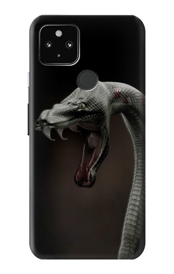 S1597 ブラックマンバ 毒蛇 Black Mamba Snake Google Pixel 4a 5G バックケース、フリップケース・カバー