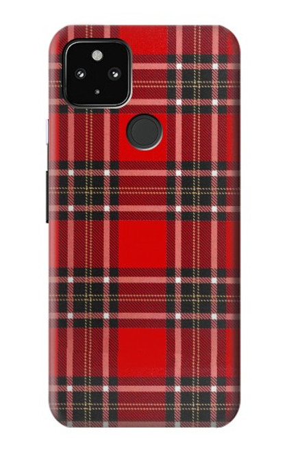 S2374 タータンレッドパターン Tartan Red Pattern Google Pixel 4a 5G バックケース、フリップケース・カバー