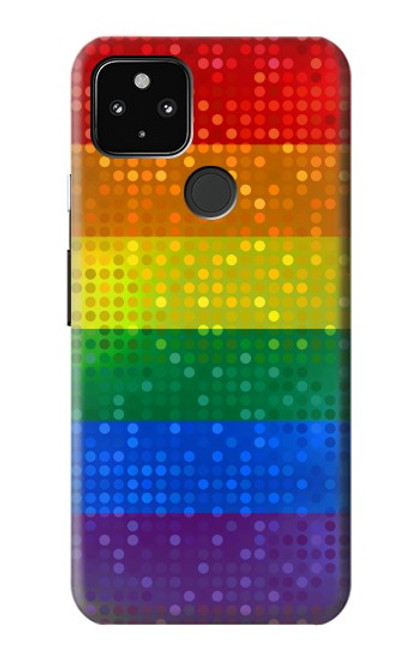 S2683 レインボーフラッグ プライド旗 Rainbow LGBT Pride Flag Google Pixel 4a 5G バックケース、フリップケース・カバー