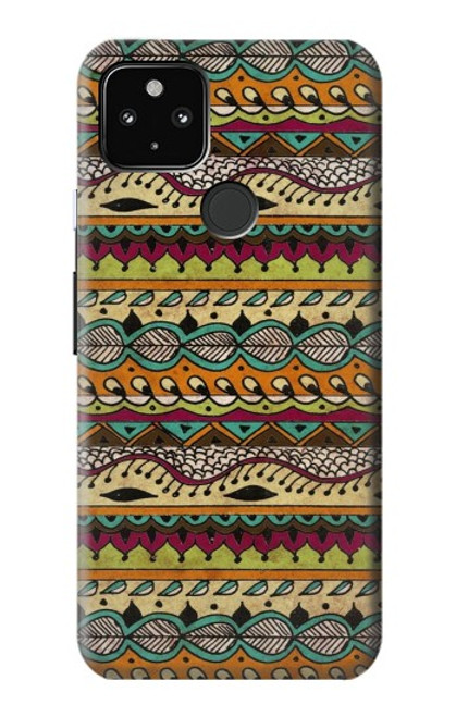 S2860 アステカ ヒッピー柄 Aztec Boho Hippie Pattern Google Pixel 4a 5G バックケース、フリップケース・カバー