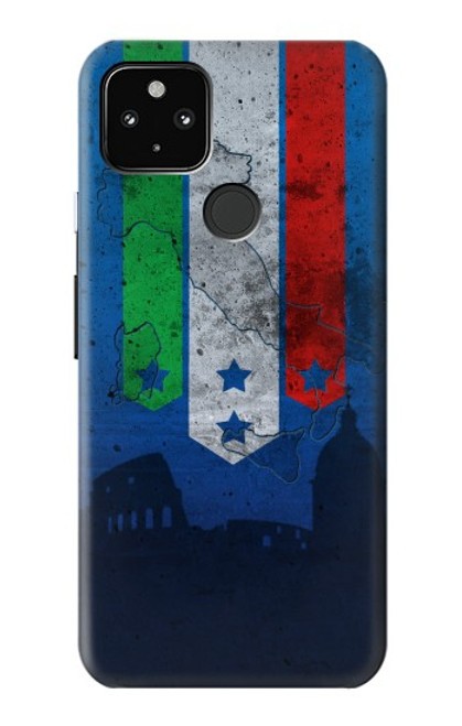 S2983 イタリアサッカー Italy Football Soccer Flag Google Pixel 4a 5G バックケース、フリップケース・カバー