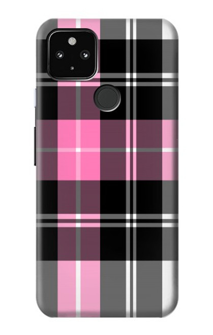 S3091 ピンクの模様のパターン Pink Plaid Pattern Google Pixel 4a 5G バックケース、フリップケース・カバー