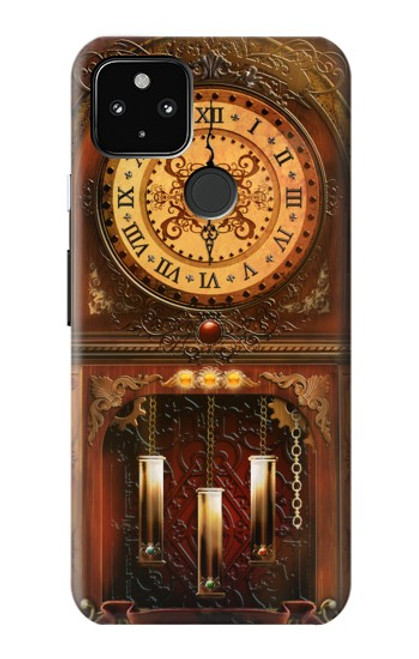 S3174 大きな古時計 Grandfather Clock Google Pixel 4a 5G バックケース、フリップケース・カバー