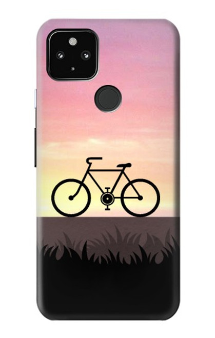 S3252 自転車 日没 Bicycle Sunset Google Pixel 4a 5G バックケース、フリップケース・カバー