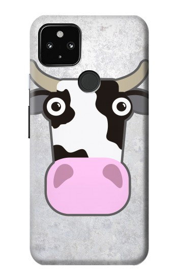 S3257 牛の漫画 Cow Cartoon Google Pixel 4a 5G バックケース、フリップケース・カバー
