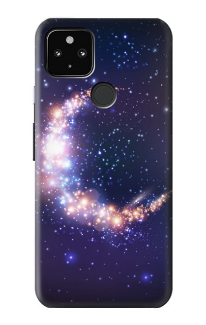 S3324 彎月・月・ギャラクシー Crescent Moon Galaxy Google Pixel 4a 5G バックケース、フリップケース・カバー
