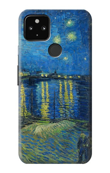 S3336 ヴァン・ゴッホローソンの星空 Van Gogh Starry Night Over the Rhone Google Pixel 4a 5G バックケース、フリップケース・カバー