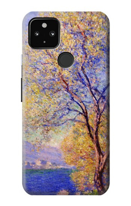 S3339 サリス・ガーデンから見たアンティーブ  クロード・モネ Claude Monet Antibes Seen from the Salis Gardens Google Pixel 4a 5G バックケース、フリップケース・カバー