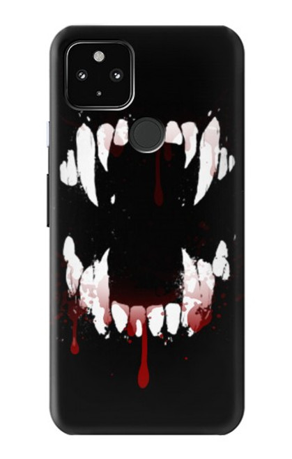S3527 吸血鬼の歯 Vampire Teeth Bloodstain Google Pixel 4a 5G バックケース、フリップケース・カバー