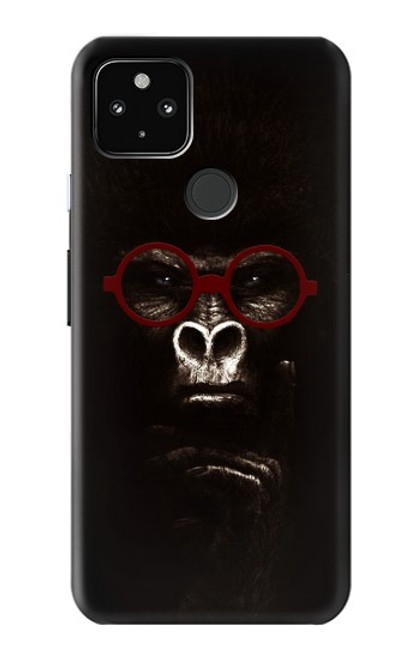 S3529 思考ゴリラ Thinking Gorilla Google Pixel 4a 5G バックケース、フリップケース・カバー