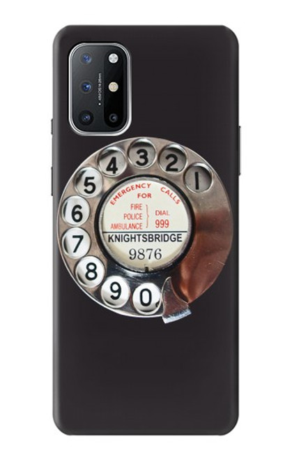 S0059 レトロなダイヤル式の電話ダイヤル Retro Rotary Phone Dial On OnePlus 8T バックケース、フリップケース・カバー