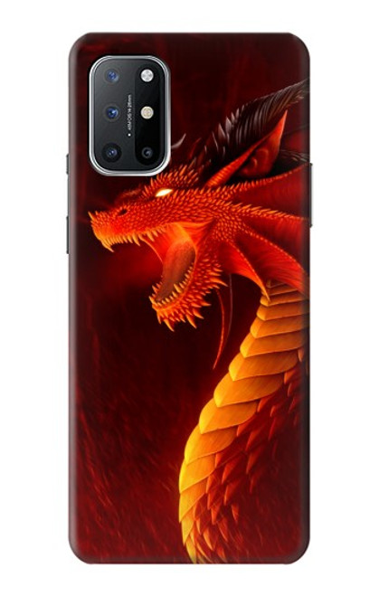 S0526 レッド・ドラゴン Red Dragon OnePlus 8T バックケース、フリップケース・カバー