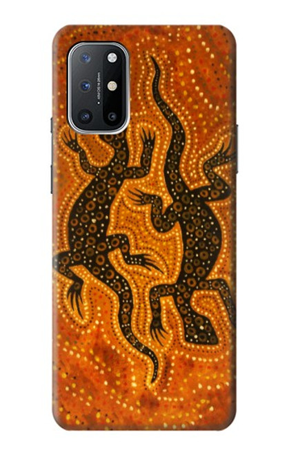 S2901 リザードアボリジニアート Lizard Aboriginal Art OnePlus 8T バックケース、フリップケース・カバー