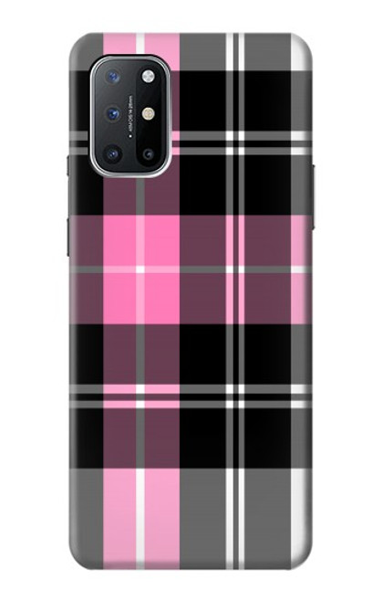 S3091 ピンクの模様のパターン Pink Plaid Pattern OnePlus 8T バックケース、フリップケース・カバー