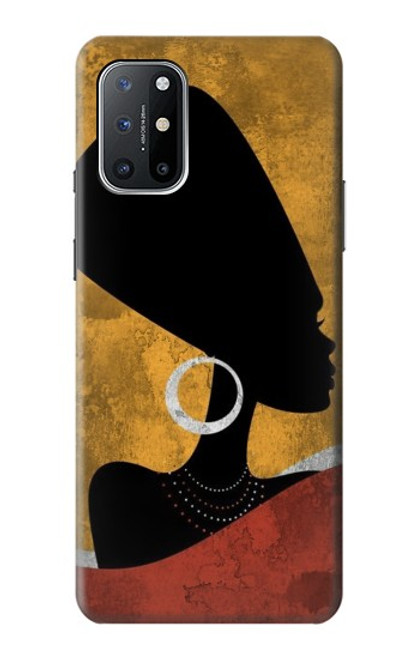 S3453 アフリカの女王ネフェルティティ African Queen Nefertiti Silhouette OnePlus 8T バックケース、フリップケース・カバー