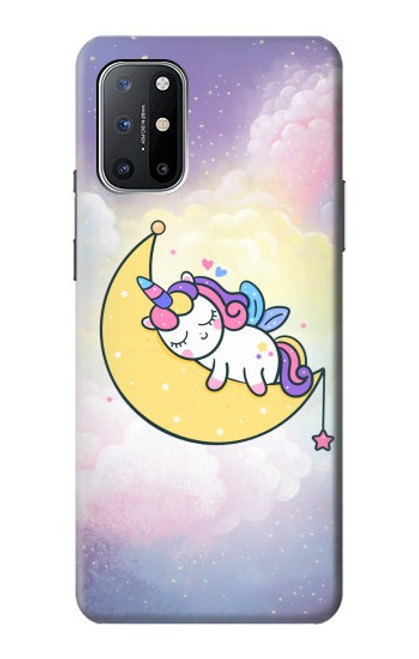 S3485 かわいい眠りユニコーン Cute Unicorn Sleep OnePlus 8T バックケース、フリップケース・カバー