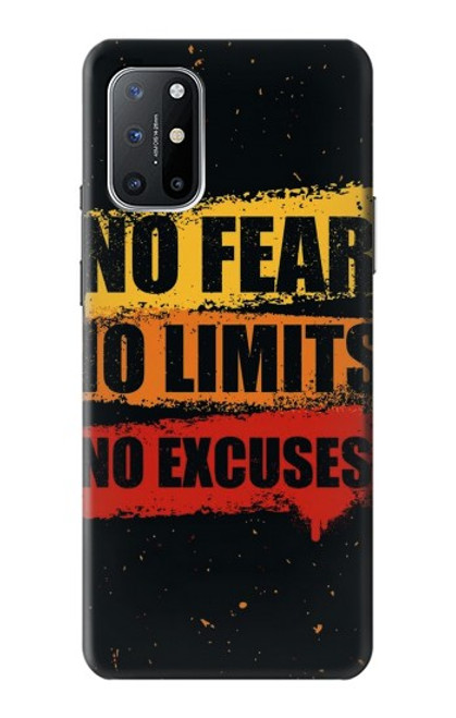 S3492 恐れのない言い訳のない No Fear Limits Excuses OnePlus 8T バックケース、フリップケース・カバー