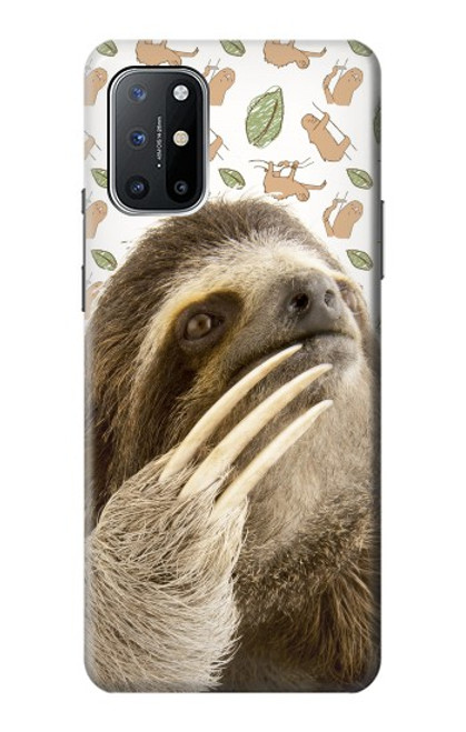 S3559 ナマケモノ Sloth Pattern OnePlus 8T バックケース、フリップケース・カバー