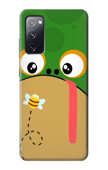 S2765 かわいいカエル ハチ 漫画 Frog Bee Cute Cartoon Samsung Galaxy S20 FE バックケース、フリップケース・カバー