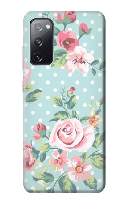 S3494 ヴィンテージローズポルカドット Vintage Rose Polka Dot Samsung Galaxy S20 FE バックケース、フリップケース・カバー