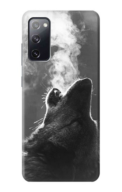 S3505 オオカミ Wolf Howling Samsung Galaxy S20 FE バックケース、フリップケース・カバー
