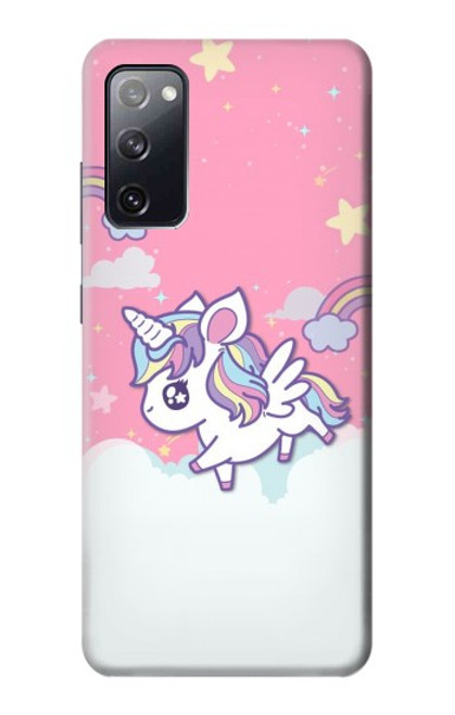 S3518 ユニコーン漫画 Unicorn Cartoon Samsung Galaxy S20 FE バックケース、フリップケース・カバー