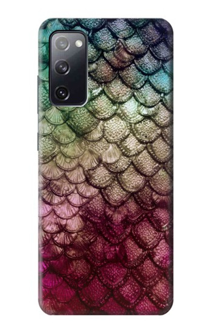 S3539 人魚の鱗 Mermaid Fish Scale Samsung Galaxy S20 FE バックケース、フリップケース・カバー