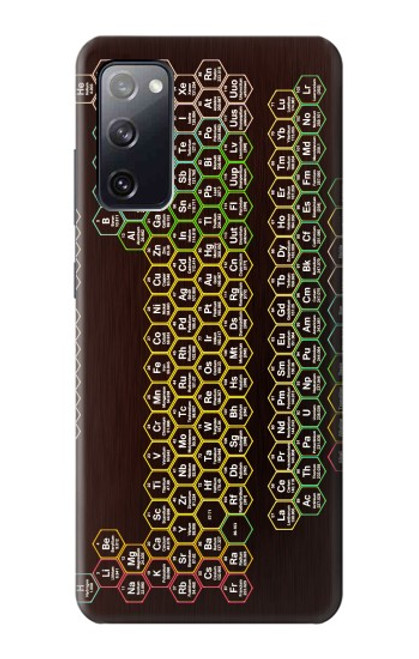 S3544 ネオンハニカム周期表 Neon Honeycomb Periodic Table Samsung Galaxy S20 FE バックケース、フリップケース・カバー