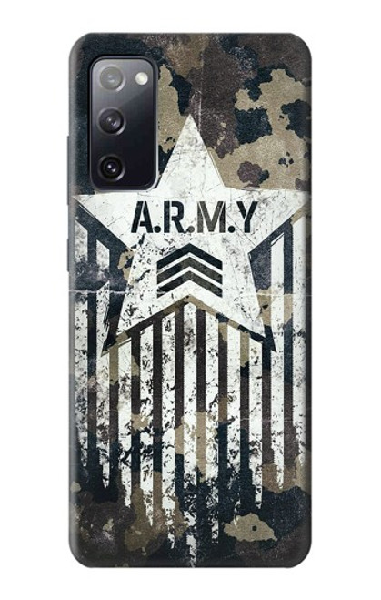S3666 陸軍迷彩迷彩 Army Camo Camouflage Samsung Galaxy S20 FE バックケース、フリップケース・カバー