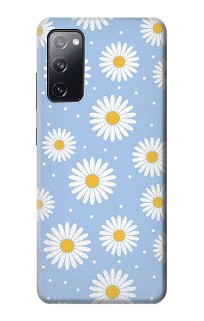 S3681 デイジーの花のパターン Daisy Flowers Pattern Samsung Galaxy S20 FE バックケース、フリップケース・カバー