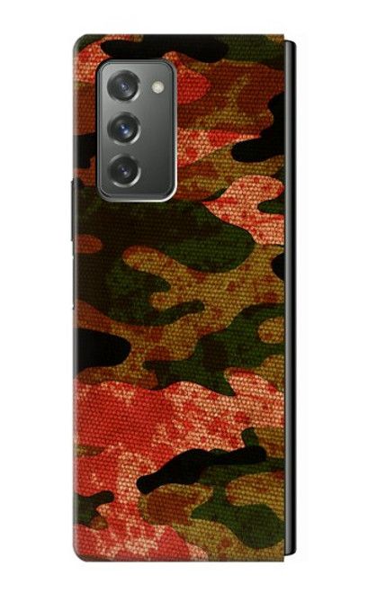 S3393 カモフラージュ 血液 Camouflage Blood Splatter Samsung Galaxy Z Fold2 5G バックケース、フリップケース・カバー