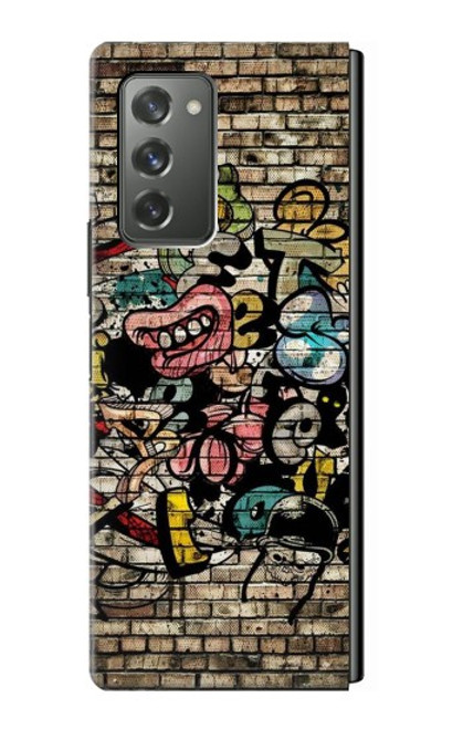 S3394 落書き Graffiti Wall Samsung Galaxy Z Fold2 5G バックケース、フリップケース・カバー