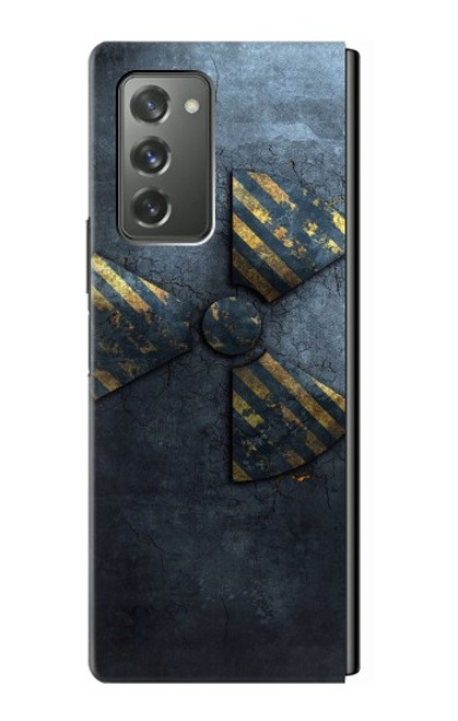 S3438 放射性 Danger Radioactive Samsung Galaxy Z Fold2 5G バックケース、フリップケース・カバー