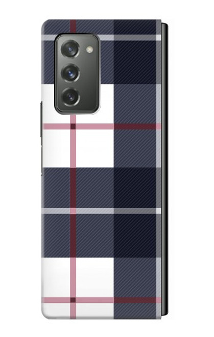 S3452 チェック柄 Plaid Fabric Pattern Samsung Galaxy Z Fold2 5G バックケース、フリップケース・カバー